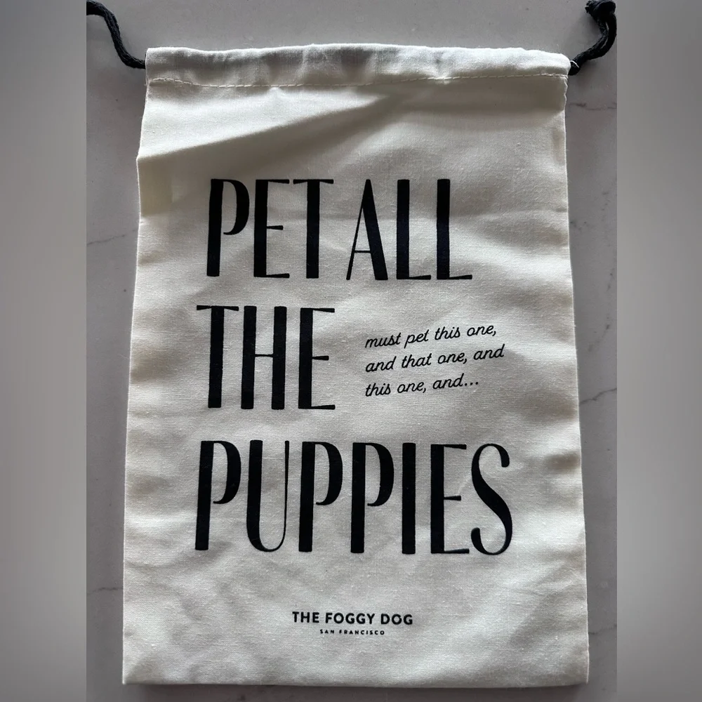 The Foggy Dog x Rifle Paper Holiday Birthday Gifts Bow Tie & Reusable Bag Bundle